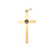 18ct Gold Burma Ruby Cross Pendant | Victorian c.1900s - image 1