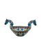 Antique Norwegian silver and plique-a-jour, guilloche enamel kovsh boat, c.1900, Marius Hammer. - image 1
