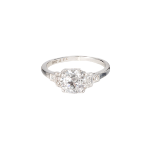 Old European Cut Stepped Diamond Ring | Art Deco c.1930s