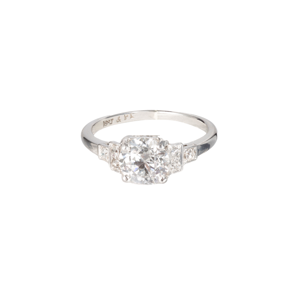 Old European Cut Stepped Diamond Ring | Art Deco c.1930s - image 3