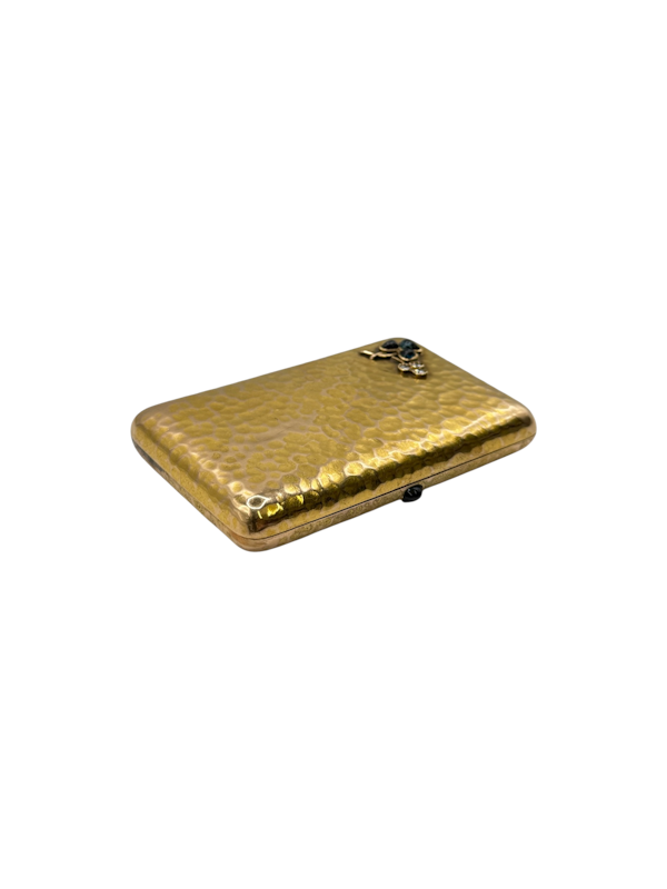 Russian gold cigarette case, St Petersburg, c.1890s by Edward Schramm. - image 1
