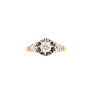 Old Cut Diamond Ring in Platinum & 18ct Gold | English c.1920s