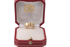 Cartier Love Ring, Classic Model, 3 Diamonds