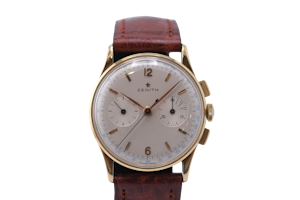 Zenith, Chronograph, 14k New-old stock, c.1950