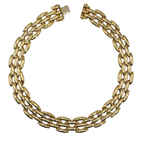 Cartier Gentiane Five Row Gold Necklace, Circa 1990 - image 1