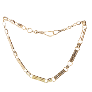 Vintage 14ct Gold Fancy Link Chain | c.1980s