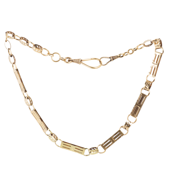 Vintage 14ct Gold Fancy Link Chain | c.1980s - image 1