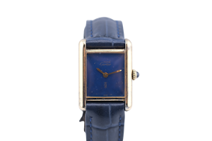 Must de Cartier Tank, c.1990, Lapis Dial
