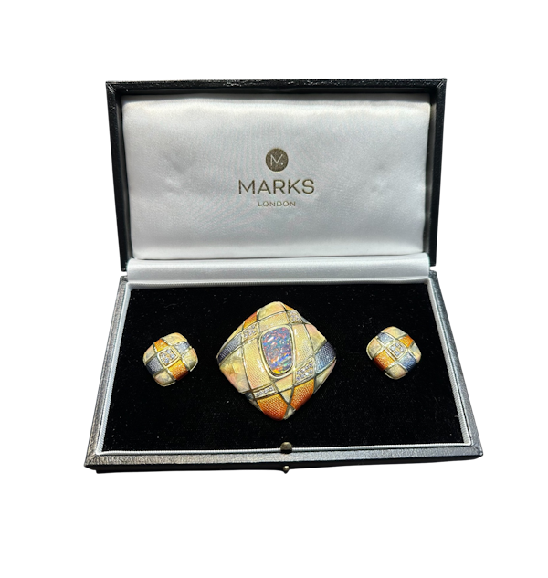 Leo De Vroomen Brooch & Earring Set - image 1