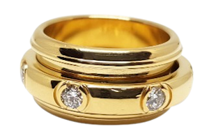 Piaget 'Possession' 18k Yellow Gold Diamond Ring, 1990 - info@marksjewellery.co.uk
