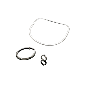 Georg Jensen Button Collar Necklace, Bracelet and Ring. Vivianna Torun  Bulow Hube design no 440. Sterling silver. Made in Denmark. Mark Constable Unit 301