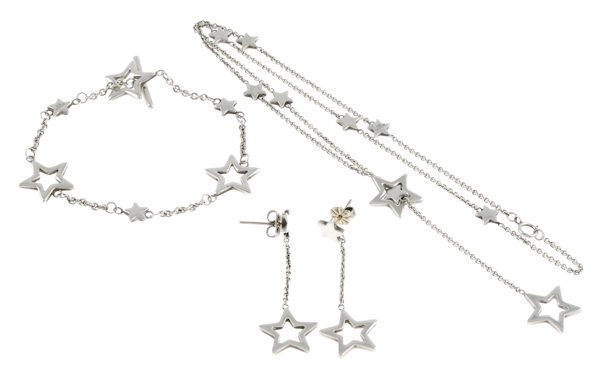 Tiffany & Co Star Set All stamped T & Co and 925. Sterling silver. Mark Constable unit 301 - image 1