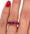 Victorian Five Stone Natural Burmese Ruby Ring in 18ct Yellow Gold - image 8