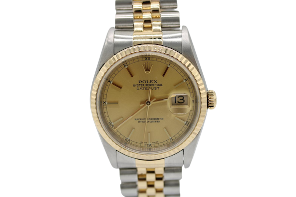 Rolex Datejust 16233 Gold Baton Dial 2003 - image 1