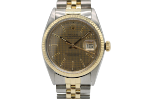 Rolex Datejust 36 16013 Rare Houndstooth Dial