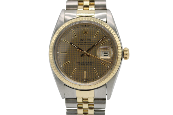 Rolex Datejust 36 16013 Rare Houndstooth Dial - image 1