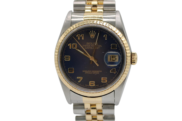 Rolex Datejust 36 16233 Watch Blue Dial Box and papers 2003 - image 1