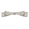 Edwardian Style Diamond and Silver Upon Gold Bow Brooch - image 1