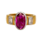 Late 20th Century Ruby, Diamond, Platinum and 22ct Gold Ring, 1.86 Carats, 1999 - image 1