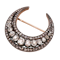 Beautiful Victorian French Diamond Crescent Brooch at Deco&Vintage Ltd - image 1