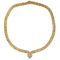 Contemporary Diamond 18ct Gold Necklace at Deco&Vintage Ltd - image 1