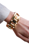 Super chic and heavy French 18ct gold Tank bracelet at Deco&Vintage Ltd - image 1