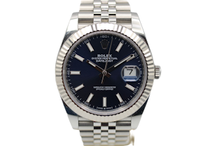 Rolex Datejust 41 126334 Blue Baton 2024 Full Set Unpolished