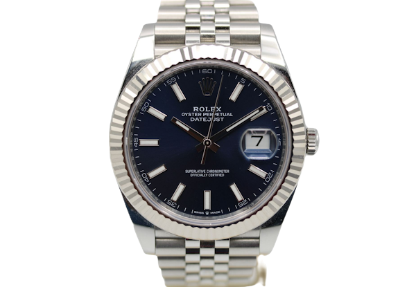 Rolex Datejust 41 126334 Blue Baton 2024 Full Set Unpolished - image 1