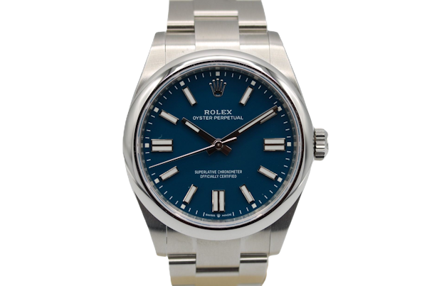 Rolex Oyster Perpetual Stainless Dial (2025) 41mm134300 Med Blue 2025 Full Set - image 1