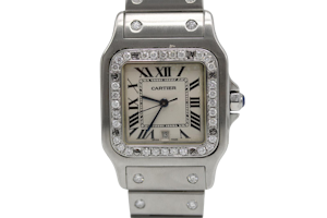 Cartier Santos 1564 Diamond Bezel