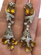 Citrine and Diamond earrings - image 1