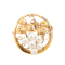 14ct Gold & Pearl Grapevine Brooch - image 1
