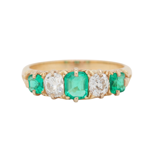 Emerald and Diamond Engagement Ring - Charlotte Sayers - image 1