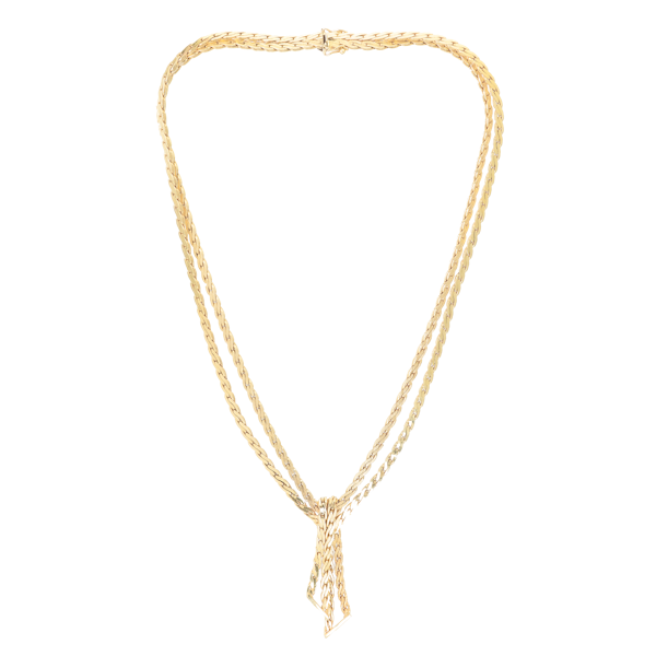 UnoAErre Tassel Necklace in 18ct Gold - image 1