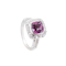 Pink Sapphire & Diamond Dress Ring in 18ct Gold - image 1