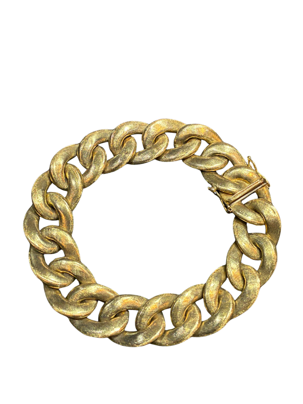 Italian Vintage 18k Gold Link bracelet - image 1