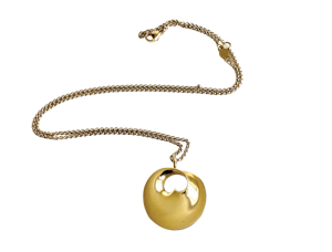 Georg Jensen Gold Hidden Heart Pendant