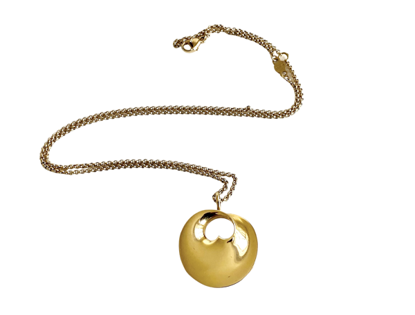 Georg Jensen Gold Hidden Heart Pendant - image 1