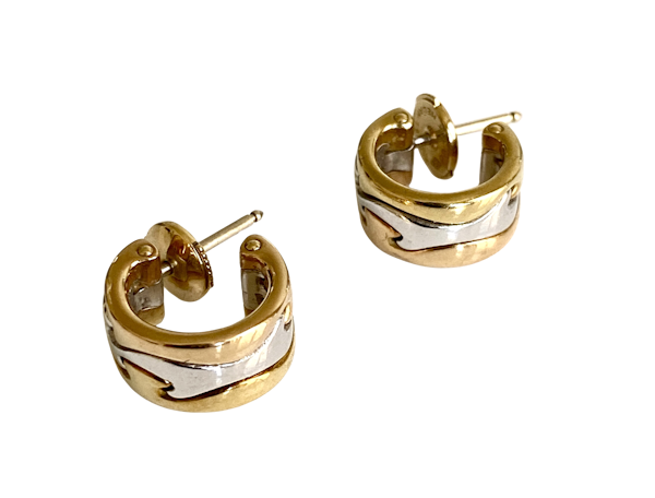 Georg Jensen 18k Gold Fusion earrings - image 1