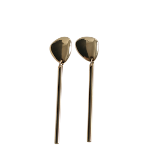 Georg Jensen 18k gold "Pebble" earrings