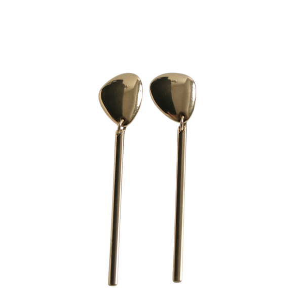 Georg Jensen 18k gold "Pebble" earrings - image 1