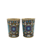 Russian silver gilt and cloisonné enamel pair of vodka cups, Moscow c.1900 by Dmitriy Nikolaev. - image 1