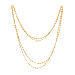 Victorian Twisted Loop Guard Chain in 15ct Gold, English c.1880