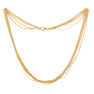 Italian Multi Fine 18ct Gold Chain Necklace