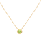 Vintage Italian 18ct Gold Peridot Pendant Necklace - image 1