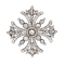 Victorian Diamond Maltese Cross Pendant / Brooch - Charlotte Sayers - image 1
