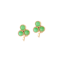 Pair of 1960s Jade and 9ct Gold Stud Earrings - image 1