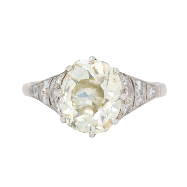 Art Deco Old Mine Cut Diamond Ring - Charlotte Sayers - image 1