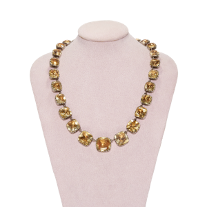 Georgian Foil Backed Citrine Rivière - Charlotte Sayers