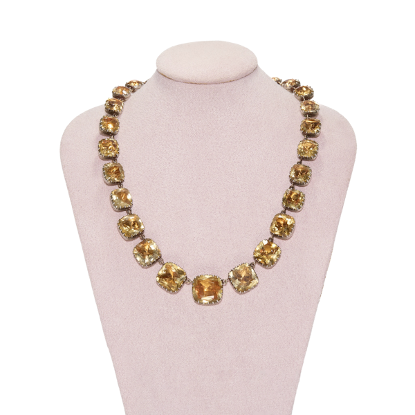 Georgian Foil Backed Citrine Rivière - Charlotte Sayers - image 1